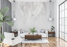 Wall mockup - Wallpaper mockup - Living room Product Image 9