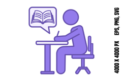 Colored Writer Icon Product Image 1