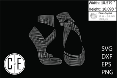 Ballet Shoes Rhinestone Template Product Image 1