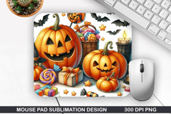 Halloween Mouse Pad Sublimation, Halloween Mouse Pad PNG Product Image 1