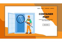 container port vector Product Image 1