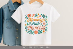 Mommy’s Little Princess - SVG Baby Clothes or Gift Design Product Image 3