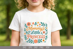 Mommy’s Little Princess - SVG Baby Clothes or Gift Design Product Image 4
