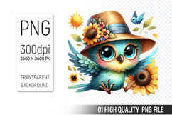 Cute Chicken, Animal Sublimation Clipart PNG Product Image 1