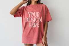 Comfort Colors 1717 Pepper T-shirt Mockups, Real Model Product Image 1