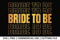 Bride to be SVG | Stacked SVG Product Image 1
