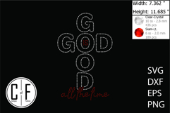 God Is Good All the Time Rhinestone Template Product Image 1