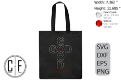 God Is Good All the Time Rhinestone Template Product Image 3