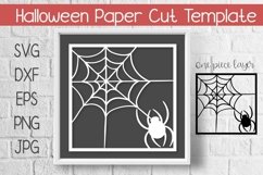 Halloween Paper Cut Template Design SVG Product Image 1