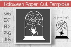 Halloween Paper Cut Template Design SVG Product Image 1