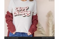 Merry Christmas Retro Sublimation Design Product Image 1