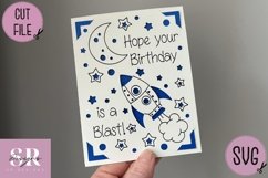 Birthday card insert design| Paper cutting |Cricut Card svg Product Image 4