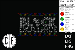 Black Excellence Rhinestone Template Product Image 1