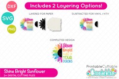 Shine Bright Sunflower SVG File Product Image 2