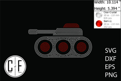 Armored Tanker Rhinestone Template Product Image 1