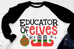 Educator of elves svg, Christmas teacher svg Product Image 2