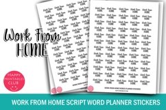 Work from Home Planner Sticker I Script Planner Stickers Product Image 1