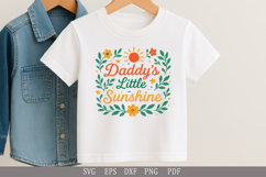 Daddy’s Little Sunshine SVG Cute Design for Baby and Toddler Product Image 5