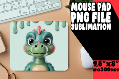 Timeless Mouse Pad Designs for Kids, Cute Dino Product Image 1
