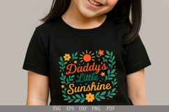 Daddy’s Little Sunshine SVG Cute Design for Baby and Toddler Product Image 2