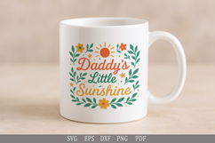 Daddy’s Little Sunshine SVG Cute Design for Baby and Toddler Product Image 4