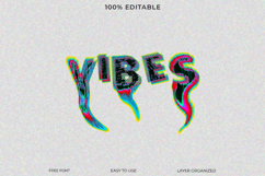 Trippy Psychedelic Melting Text Effect Product Image 1