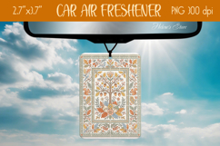 Autumn Forest Tree Air Freshener Car sublimating design png Product Image 1