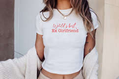 Y2K Sassy Girl Baby Tee Quote - Bratcore | Ex Girlfriend Product Image 4