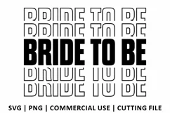 Bride to be SVG | Stacked SVG Product Image 2