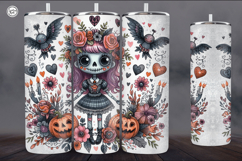 4 Zombie Doll Tumbler Wrap Sublimations, 20 oz Product Image 5