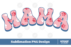 American Mama 4th of July USA Cat Dog Paw DTF Sublimation Product Image 1