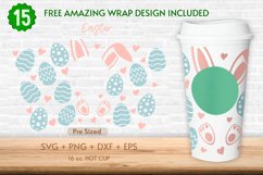 16oz Easter Starbucks Hot Cup Svg, Happy Easter, Easter Egg Product Image 1