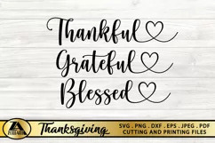 Thanks SVG PNG EPS DXF Thanksgiving SVG Give Thanks SVG Product Image 5