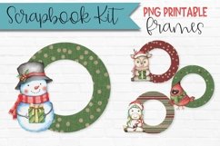Christmas Characters Scrapbook Frames Circle Product Image 1