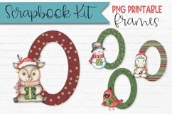 Christmas Characters Scrapbook Frames Oval Product Image 1