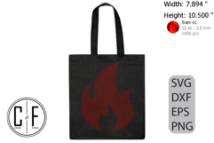 Flames Rhinestone Template Product Image 3
