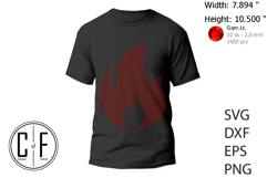 Flames Rhinestone Template Product Image 2