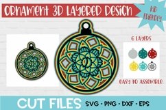 3d Layered Mandala Ornament Paper Craft Product Image 1