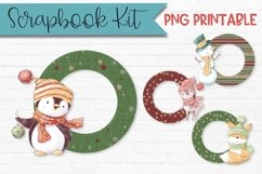 Christmas Characters Scrapbook Frames Circles Product Image 1