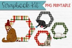 Christmas Cats Scrapbook Frames Product Image 1