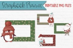 Rustic Christmas Santa Characters Scrapbook Frames Rectangle Product Image 1