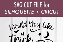 Trick or Treat - Black Cat - Halloween - SVG DXF Files Product Image 3