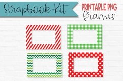 Christmas Patterns Scrapbook Frames Rectangle Product Image 1