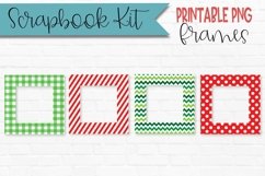 Christmas Patterns Scrapbook Frames Square Product Image 1