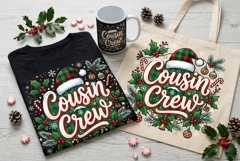 Cousin Crew Christmas PNG Funny Family Holiday Design Product Image 1