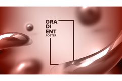 Abstract Liquid Fluid Background Vector. Identity Shape Product Image 1