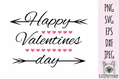 Happy Valentine's day, Love Svg cut file. Product Image 2