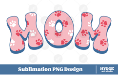 American Mom 4th of July USA Cat Dog Paw DTF Sublimation Product Image 1