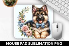 Dog Mouse Pad, Cute Animal Mouse Pad PNG, Animal Lover Gift Product Image 1