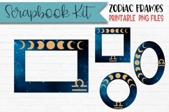 Libra Zodiac Scrapbook Frames Product Image 1